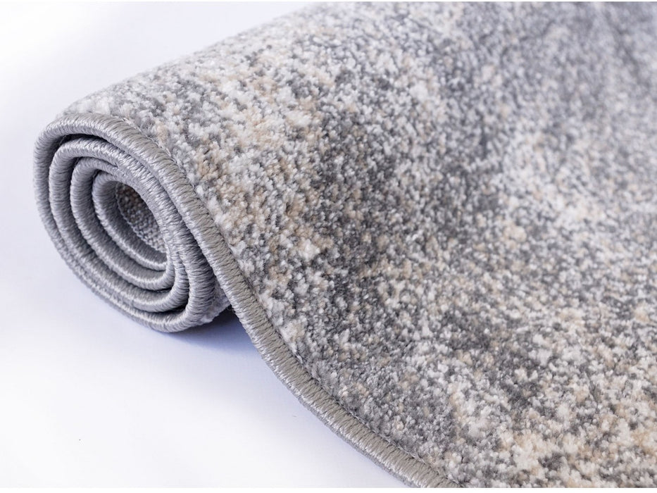 Traversa covor moderna gri pentru hol lung sau living, potrivita pentru interior modern