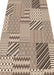 traversa covor hol bej maro model geometric modern covor lung pentru hol si living