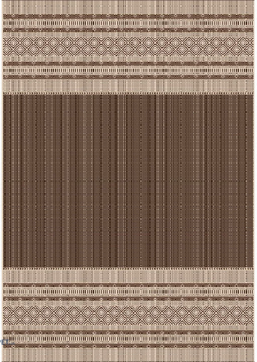 traversa covor hol bej maro model liniar decorativ covor lung pentru hol si bucatarie