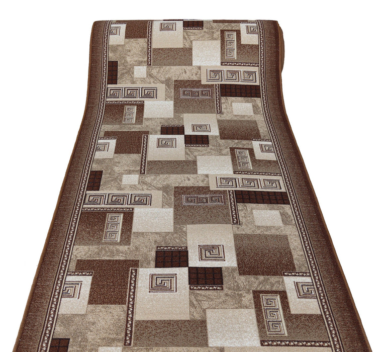 traversa covor hol lung model geometric covor traversa moderna pentru interior