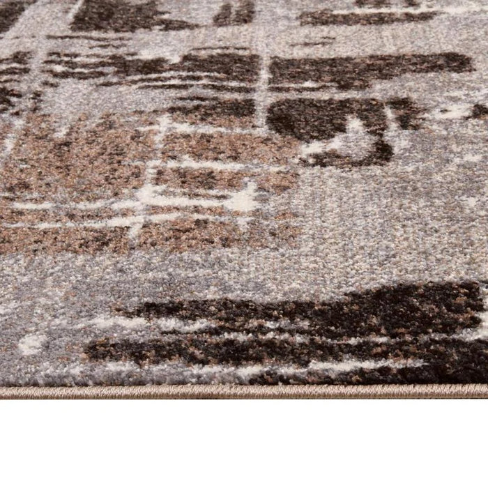 Traversa lunga si ingusta gri maro pentru hol, traversa covor modern rezistent la uzura zilnica