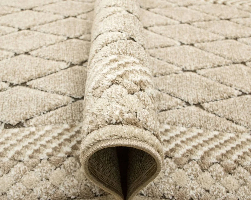 Traversa moderna crem maro rulata cu suport rezistent