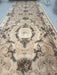 Traversa hol crem bej cu bordura decorativa clasica si design elegant