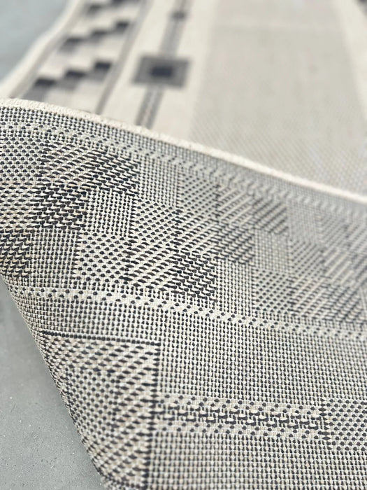 Traversa hol tip iuta crem maro, covor bucatarie lung si rezistent