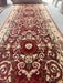 Traversa hol lunga grena cu design decorativ si bordura eleganta