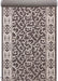 Traversa hol lunga tip iuta maro cu model ornamental, covor bucatarie modern rezistent