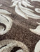 Traversa maro crem cu model floral decorativ potrivita pentru hol si living