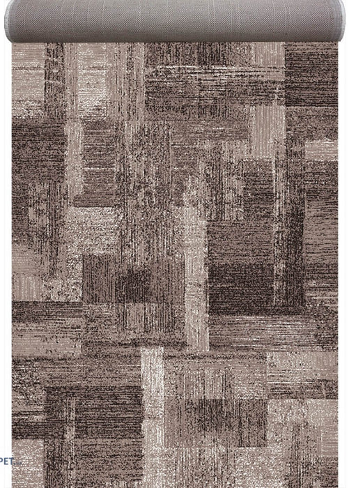 Traversa maro cu model abstract contemporan pentru interior modern