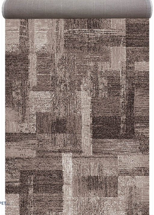 Traversa maro cu model abstract contemporan pentru interior modern