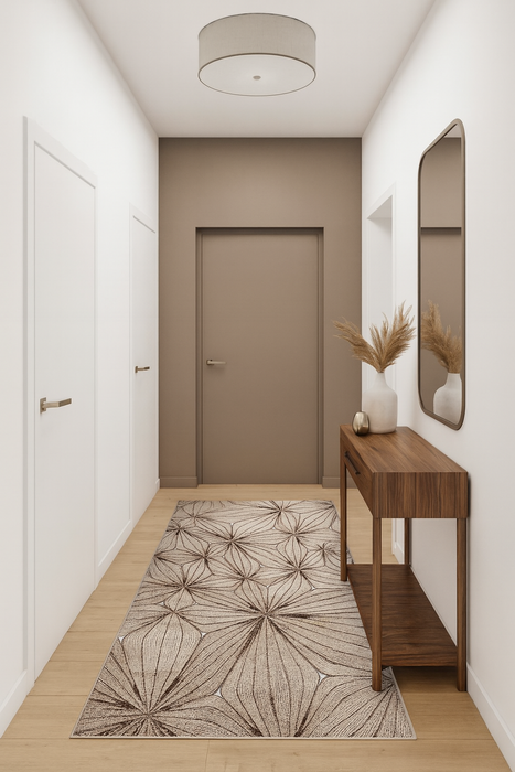 Traversa Festonata, Cappuccino 16128, Bej/Maro, Diverse Latimi