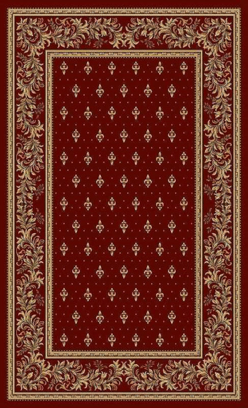 Covor bisericesc, culoare grena, cu crini