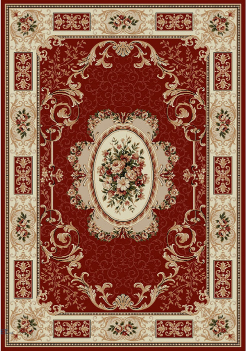 covor clasic grena model Lotos 542, vedere completa