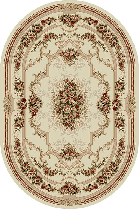 covor-clasic-oval-crem-bej-model-floral