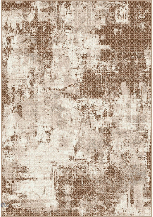 Covor crem bej modern cu model abstract potrivit pentru living