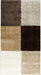 Covor living bej maro cu model patchwork, covor modern pufos pentru living sau dormitor