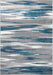 Covor living modern gri albastru cu design abstract, ideal pentru amenajari elegante si contemporane
