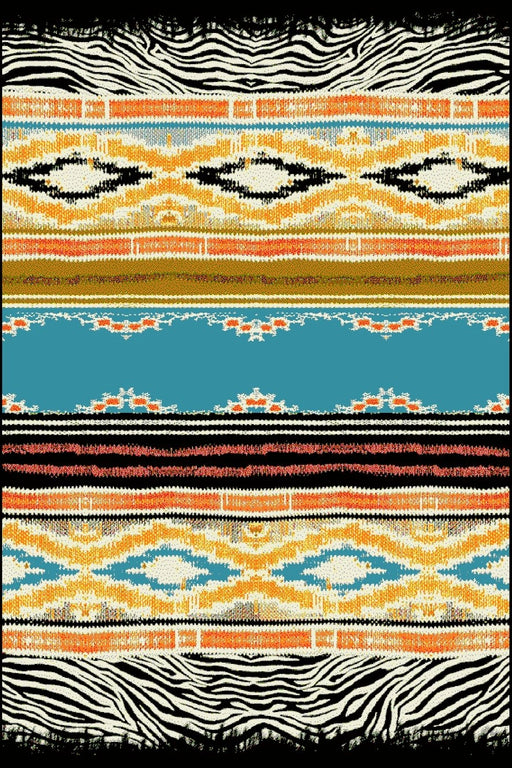 Covor modern living cu model traditional multicolor si aspect decorativ pentru orice incapere.