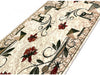 Traversa covor lunga pentru hol, model floral crem bej, potrivita pentru culoare inguste