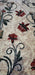 Textura material traversa covor florala crem bej, fibre dese si rezistente